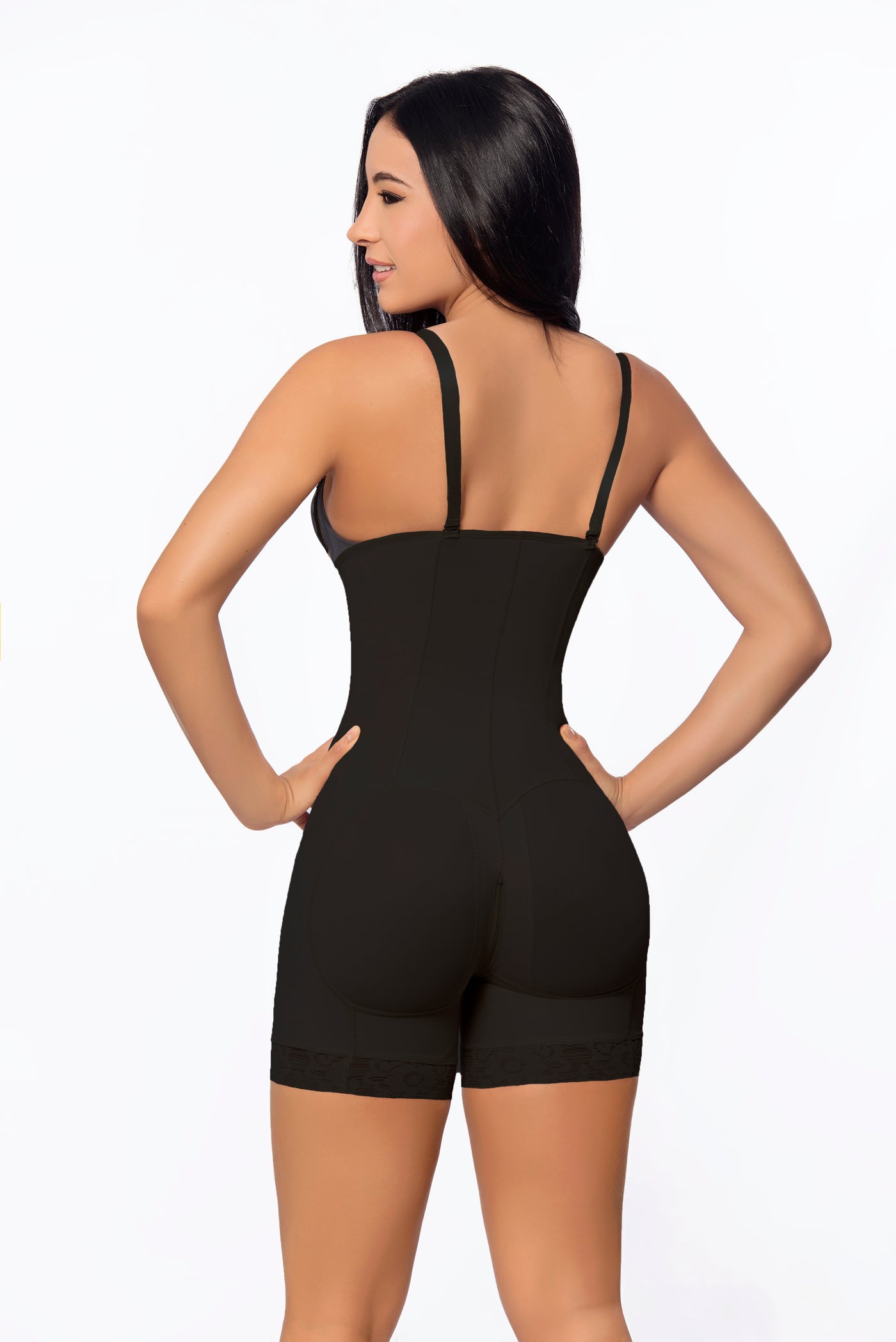 Full body short faja with sleeves and hook closure - Contour Fajas